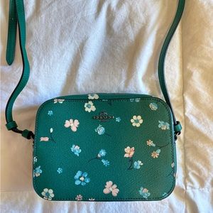 Coach Mini Jamie Camera Bag Mystical Floral Print Green